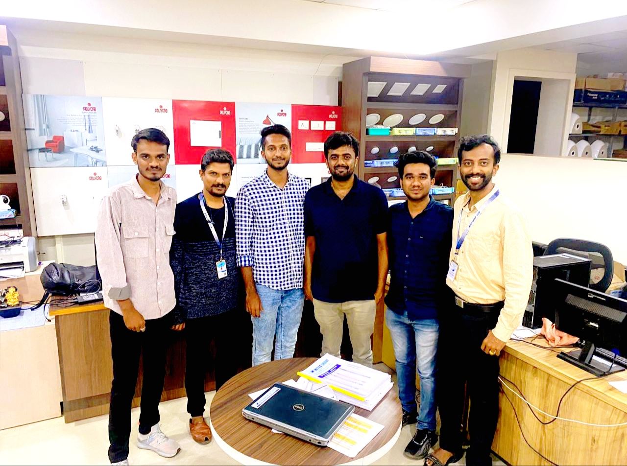 The Mitra Softwares team at a client office